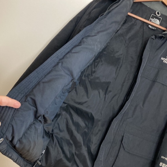 The North Face Coat Boys Large Black Goose Down 550 Hyvent Winter Jacket - Picture 11 of 16